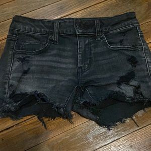 American Eagle Outfitters Super stretch midi Jean shorts